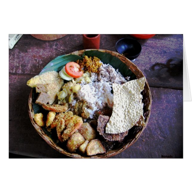 Indiskt mål hälsningskort (Framsidan Horizontal)