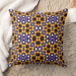 Indiskt Mandala Geometriskt Art Deco Sömlöst Mönst Kudde