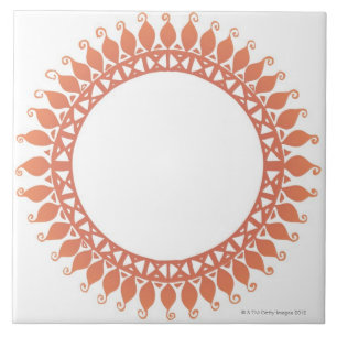 Indiskt mönster kakelplatta