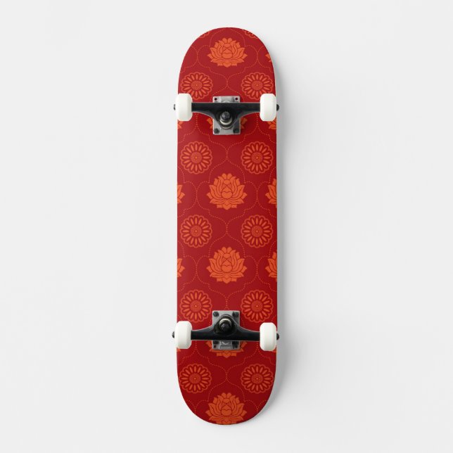 Indiskt mönster mini skateboard bräda 18,7 cm (Framsida)