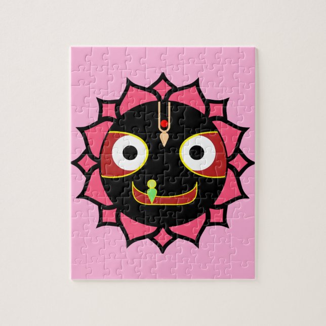 Indiskt roligt Krishna motiv Pussel (Vertikal)