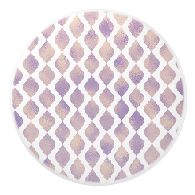 Indiskt tema för marockanska marockanska lila-Guld Knopp (Framsidan)