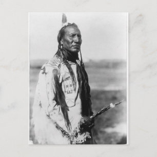 Indiskt vintageporträtt för indian vykort