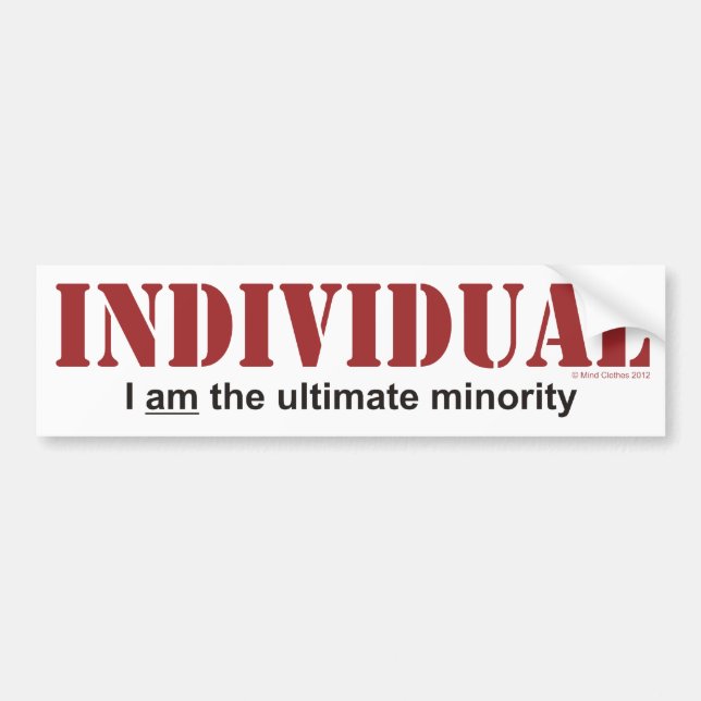 Individ… den ultimat minoriteten bildekal (Framsidan)