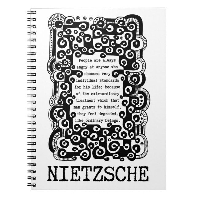 INDIVIDUAL-standarder som citeras av Nietzsche Anteckningsbok (Framsidan)