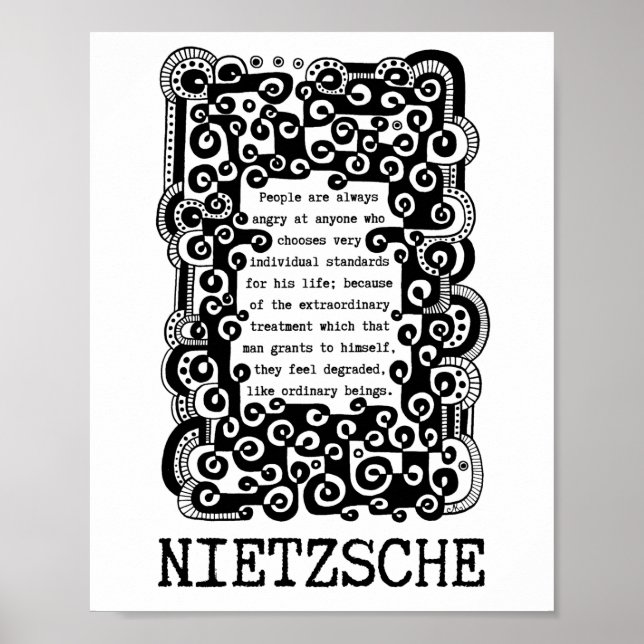 INDIVIDUAL-standarder som citeras av Nietzsche Poster (Framsidan)