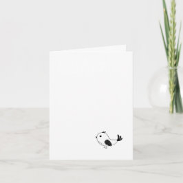 Individuell Little bird-kort, Födelsedagskort Tack Kort