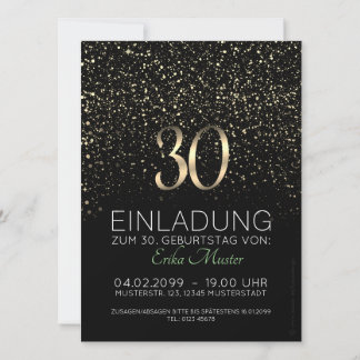Individuelle Einladungskarten 30. Geburtstag Meddelande