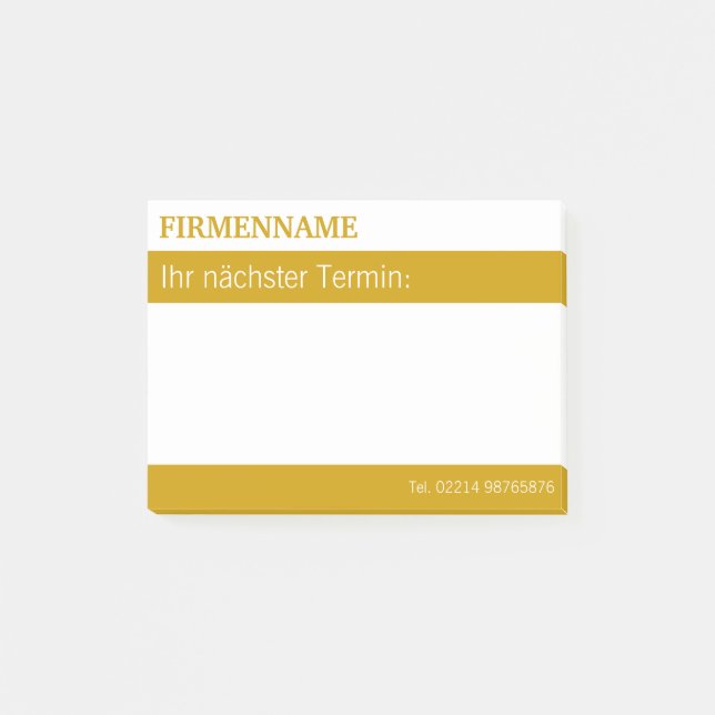 Individuelle Klebenotizen Post-it Block (Framsida)