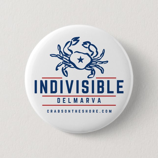 Indivisible DelMarVa Button Knapp (Framsida)