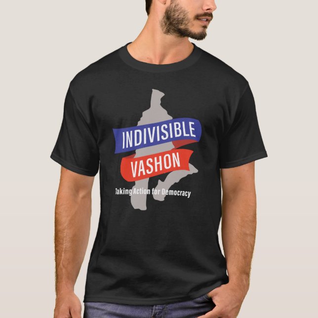Indivisible Vashon logotyp Tshirts - för mörk Tshi (Framsida)