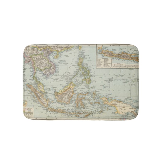 Indo china och malaysisk skärgård badrumsmatta (Framsidan)