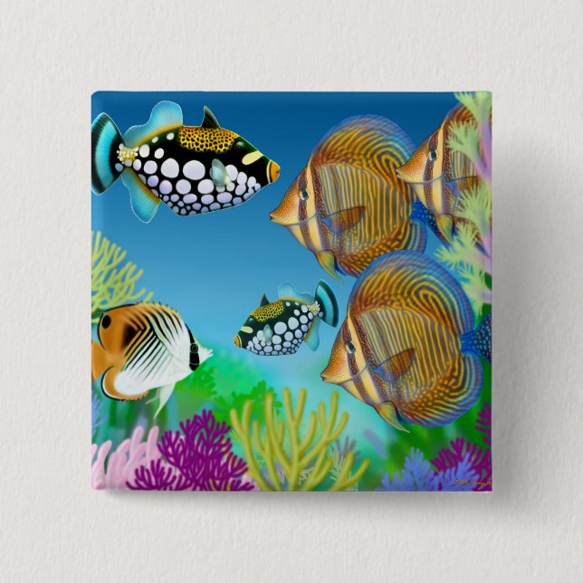 Indo klämmer fast den Stillahavs- revfisken Knapp (Framsida)