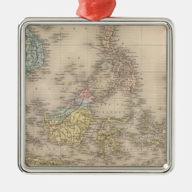 Indochina skärgård av Asien Julgransprydnad Metall (Framsidan)