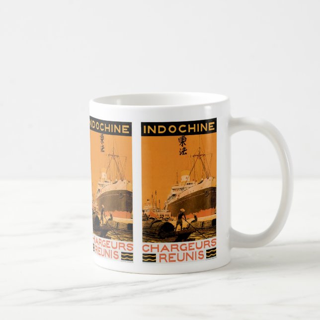 Indochine Chargeurs Reunis Kaffemugg (Höger)