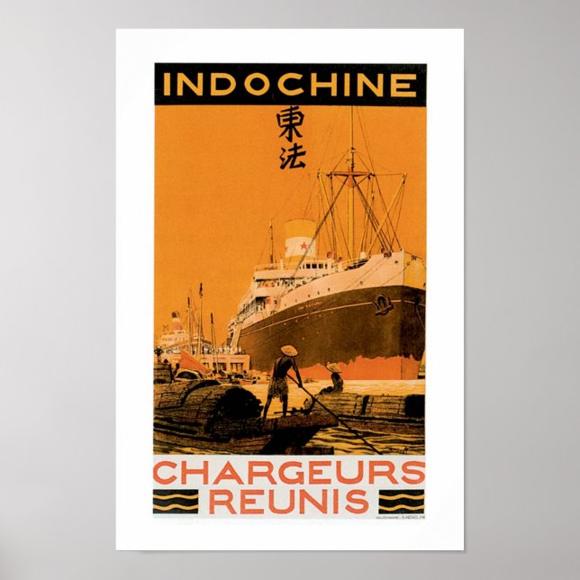 Indochine Chargeurs Reunis Poster (Framsidan)