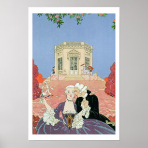 Indolentsen, illustration för 'Fetes Galantes Poster