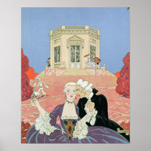 Indolentsen, illustration för 'Fetes Galantes Poster