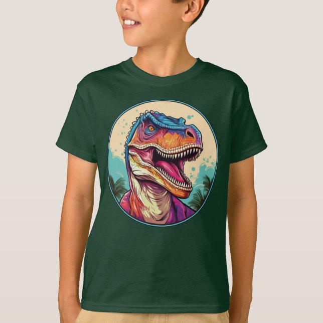Indominus Rex - Classic Dinosaur Tee T-Shirt (Framsida)
