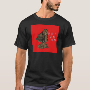 Indon esi Shadow Puppet Hohoho Design på Red canva T Shirt