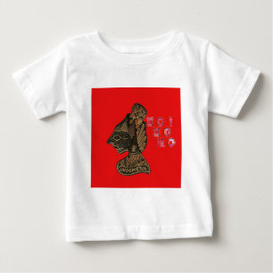 Indon esi Shadow Puppet Hohoho Design på Red canva T-shirt