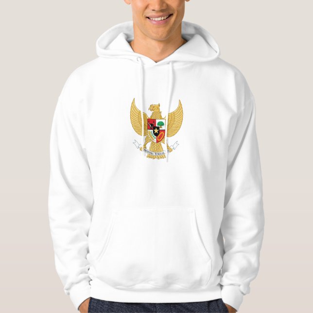 indonesia emblem sweatshirt med luva (Framsida)