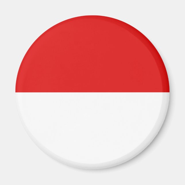 Indonesia Fisheye Flagga Magnet (Framsidan)
