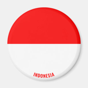 Indonesia Flagga Charming Patriotic Magnet