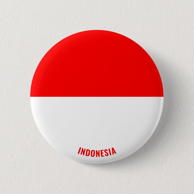 Indonesia Flagga Cute Patriotic Knapp (Framsida)