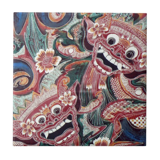 Indonesia graffiti kakelplatta (Framsidan)