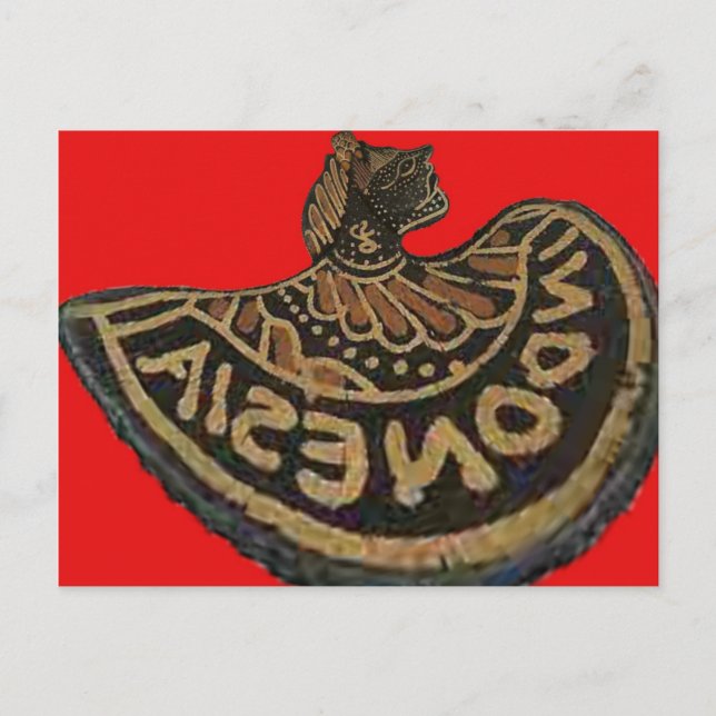 Indonesia Javanese Shadow Puppet Cultural Art Vykort (Framsida)