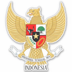 Indonesia National Emblem Patriotic Klistermärken