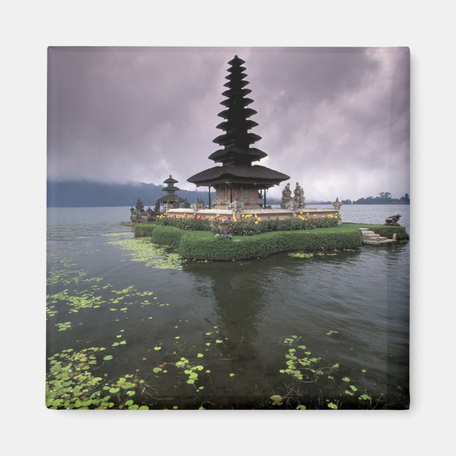 Indonesien, Bali, Ulun Danu tempel. Magnet (Framsidan)