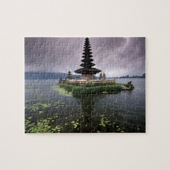 Indonesien, Bali, Ulun Danu tempel. Pussel (Horisontell)