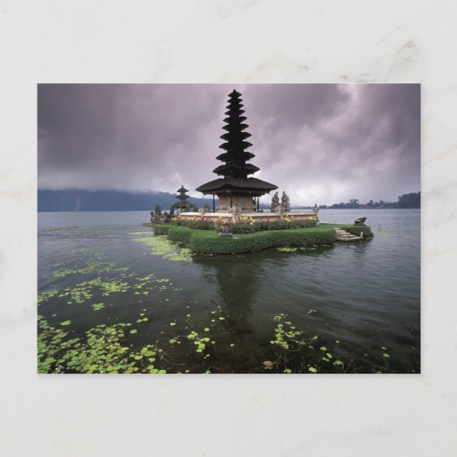 Indonesien, Bali, Ulun Danu Temple. Vykort (Framsida)