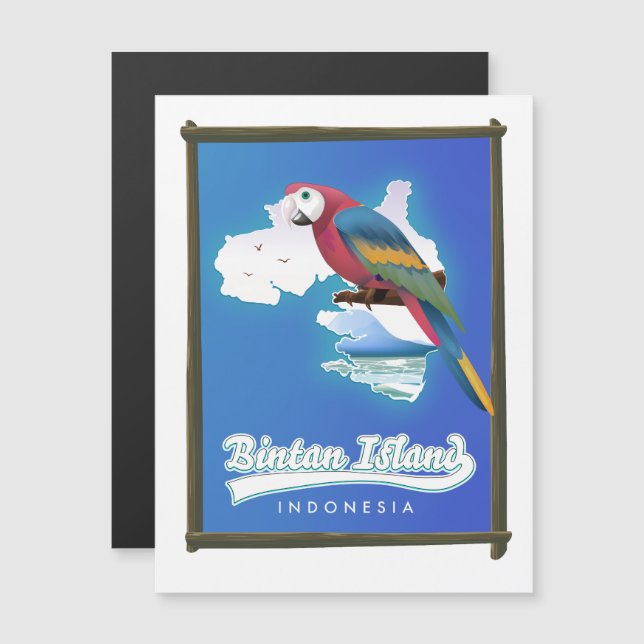 Indonesien, Bintan resande karta (Fram/baksida)