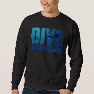Indonesien-dyuba på dyka Top Derawan Islands Lång Ärmad Tröja