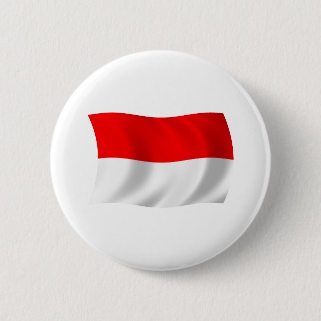 Indonesien Flagga Button Knapp (Framsida)