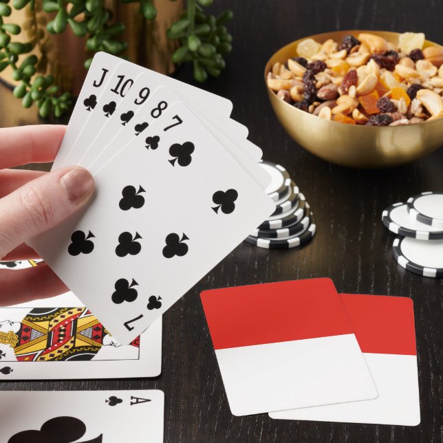 Indonesien flagga casinokort (På plats)
