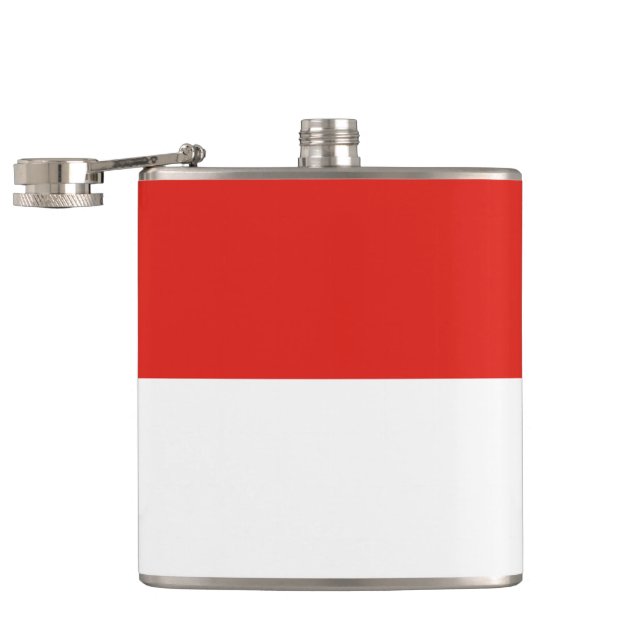 Indonesien flagga fickplunta (Öppnad)