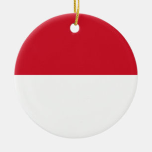 Indonesien Flagga Julgransprydnad Keramik