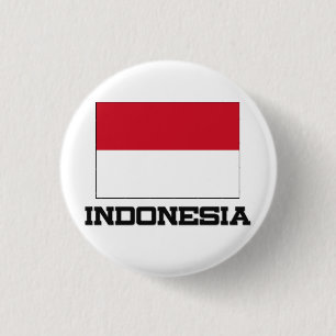 Indonesien flagga knapp