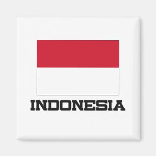 Indonesien flagga magnet