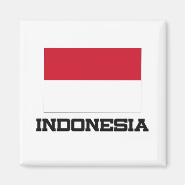 Indonesien Flagga Magnet (Framsidan)