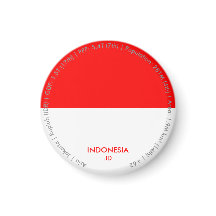 Indonesien Flagga Magnet