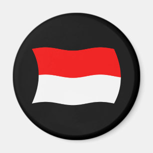 Indonesien Flagga Magnet