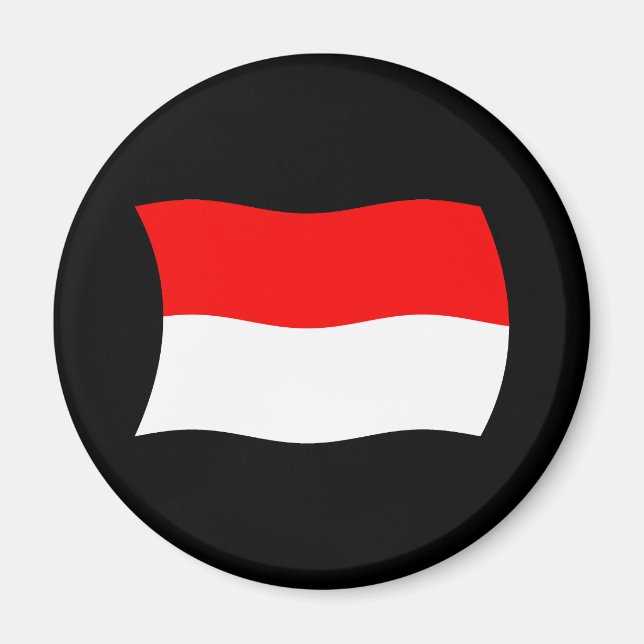 Indonesien Flagga Magnet (Framsidan)