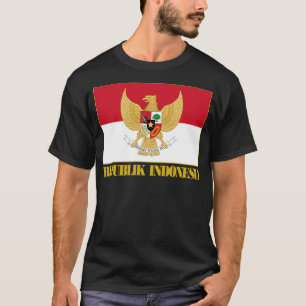 Indonesien Flagga med COA Tröja