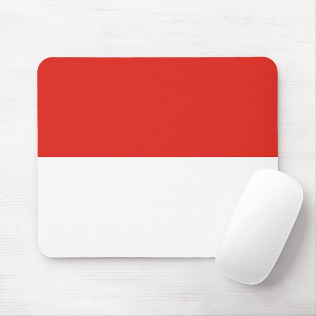 Indonesien flagga musmatta (Med mus)