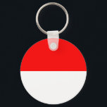 Indonesien Flagga Nyckelring<br><div class="desc">Patriotic flagga of Indonesia.</div>